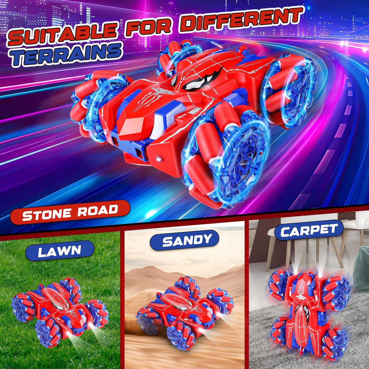 SpideyRC™2.0 - Double Sided Remote Control Stunt Car